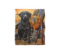 JQ Licensing Jg-Jp Labrador Hunting Dog Silky Touch Super Soft Throw Blanket 152 X 127 cm in White JQ Licensing White 152 X 127 cm