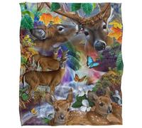 Jq Licensing Jg-Jp Silky Deer Supersoft Blanket Multicoloured (One Size)