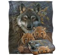 Jq Licensing - Jg-Jp Wolf And Pups Silky Touch Super Soft Throw Blanket 152 X 127 Cm