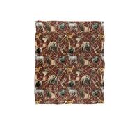 JQ Licensing Jl-Jp Big Game Elk, Deer, Bear Hunting Pattern Silky Touch Super Soft Throw Blanket 152 X 127 cm in White JQ Licensing White 152 X 127 cm