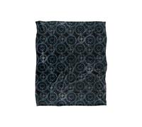 JQ Licensing Jl-Jp Compass Pattern 2 Silky Touch Super Soft Throw Blanket 152 X 127 cm in White JQ Licensing White 152 X 127 cm