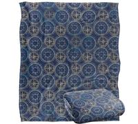 Jq Licensing - Jl-Jp Compass Pattern 3 Silky Touch Super Soft Throw Blanket 152 X 127 Cm