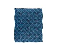 JQ Licensing Jl-Jp Deer Southwest Blue Huntingpattern Silky Touch Super Soft Throw Blanket 152 X 127 cm in White JQ Licensing White 152 X 127 cm