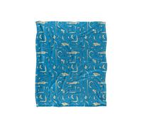 JQ Licensing Jl-Jp Fishing Hooks Silky Touch Super Soft Throw Blanket 152 X 127 cm in White JQ Licensing White 152 X 127 cm