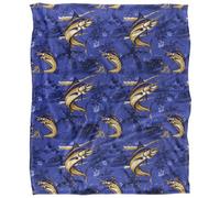 Jq Licensing Jl-Jp-Jq 2 Silky Tiki Flower Fishing Supersoft Blanket Multicoloured (One Size)