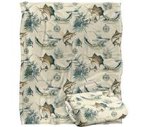 Jq Licensing - Jl-Jp-Jq Billfish Tiki Fishing Pattern 2 Silky Touch Super Soft Throw Blanket 152 X 127 Cm