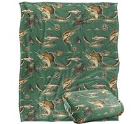 Jq Licensing - Jl-Jp-Jq Billfish Tiki Fishing Pattern Silky Touch Super Soft Throw Blanket 152 X 127 Cm