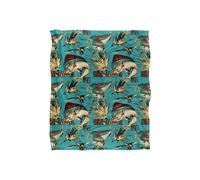 JQ Licensing Jl-Jp-Jq Dorado Fishing Tiki Silky Touch Super Soft Throw Blanket 152 X 127 cm in White JQ Licensing White 152 X 127 cm