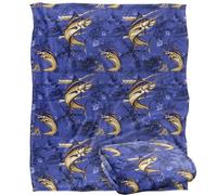 Jq Licensing - Jl-Jp-Jq Marlin Tiki Fishing Pattern 2 Silky Touch Super Soft Throw Blanket 152 X 127 Cm