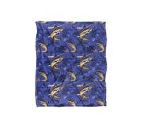 JQ Licensing Jl-Jp-Jq Marlin Tiki Fishing Pattern 2 Silky Touch Super Soft Throw Blanket 152 X 127 cm in White JQ Licensing White 152 X 127 cm