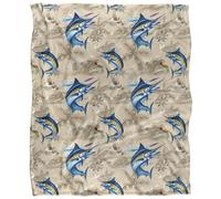 Jq Licensing Jl-Jp-Jq Silky Tiki Flower Fishing Supersoft Blanket Multicoloured (One Size)