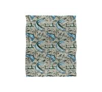 JQ Licensing Jl-Jp-Jq Tarpon Tiki Fishing Pattern 2 Silky Touch Super Soft Throw Blanket 152 X 127 cm in White JQ Licensing White 152 X 127 cm
