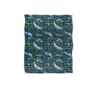 JQ Licensing Jl-Jp-Jq Tarpon Tiki Fishing Pattern Silky Touch Super Soft Throw Blanket 152 X 127 cm in White JQ Licensing White 152 X 127 cm