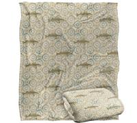Jq Licensing - Jl-Jp-Jq Walleye Compass Fishing Pattern Silky Touch Super Soft Throw Blanket 152 X 127 Cm