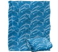 Jq Licensing - Jl-Jp Marlin Mosaic Fishing Pattern Silky Touch Super Soft Throw Blanket 152 X 127 Cm
