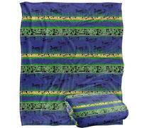 Jq Licensing - Jl-Jp Tiki Tropical Blue Pattern Silky Touch Super Soft Throw Blanket 152 X 127 Cm