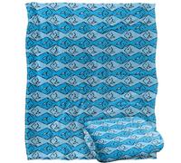 Jq Licensing - Jl-Jp Zip Fishing Pattern Blue Silky Touch Super Soft Throw Blanket 152 X 127 Cm