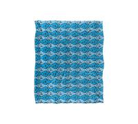 JQ Licensing Jl-Jp Zip Fishing Pattern Blue Silky Touch Super Soft Throw Blanket 152 X 127 cm in White JQ Licensing White 152 X 127 cm
