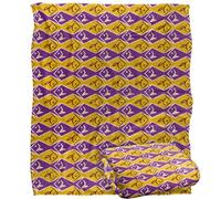 Jq Licensing - Jl-Jp Zip Fishing Pattern Orange And Purple Silky Touch Super Soft Throw Blanket 152 X 127 Cm