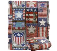 Jq Licensing - Jl Patriotic Pattern Silky Touch Super Soft Throw Blanket 152 X 127 Cm