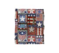 JQ Licensing Jl Patriotic Pattern Silky Touch Super Soft Throw Blanket 152 X 127 cm in White JQ Licensing White 152 X 127 cm