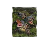 JQ Licensing Jlo Alligators Silky Touch Super Soft Throw Blanket 152 X 127 cm in White JQ Licensing White 152 X 127 cm