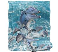 Jq Licensing - Jlo Dolphins Jumping Silky Touch Super Soft Throw Blanket 152 X 127 Cm