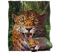 Jq Licensing - Jlo Leopard Hunting Silky Touch Super Soft Throw Blanket 152 X 127 Cm