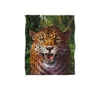 JQ Licensing Jlo Leopard Hunting Silky Touch Super Soft Throw Blanket 152 X 127 cm in White JQ Licensing White 152 X 127 cm