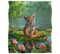 Jq Licensing Jlo Silky Floral Tiger Supersoft Blanket Multicoloured (One Size)