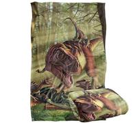 Jq Licensing - Jlo T-Rex And Raptor Dinosaur Fight Silky Touch Super Soft Throw Blanket 91 x 147 Cm