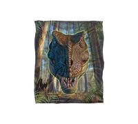 JQ Licensing Jlo T-Rex Dinosaur Head Silky Touch Super Soft Throw Blanket 152 X 127 cm in White JQ Licensing White 152 X 127 cm