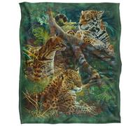 Jq Licensing Jmm-Jp Silky Jungle Cat Supersoft Blanket Multicoloured (One Size)