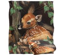 Jq Licensing - Karen Latham Fawn Baby Deer Silky Touch Super Soft Throw Blanket 152 X 127 Cm