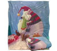 Jq Licensing - Lc Christmas Santa Bear Hug Silky Touch Super Soft Throw Blanket 152 X 127 Cm