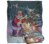 Jq Licensing - Lc Christmas Santa Peaceful Gifts Silky Touch Super Soft Throw Blanket 152 X 127 Cm