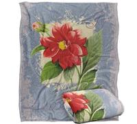 JQ Licensing Love Happiness Joy Flower 2 Silky Touch Super Soft Throw Blanket 152 X 127 cm