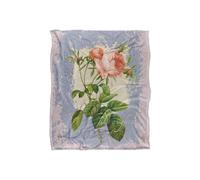 JQ Licensing Love Happiness Joy Flower Silky Touch Super Soft Throw Blanket 152 X 127 cm in White JQ Licensing White 152 X 127 cm