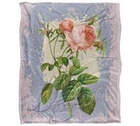 Jq Licensing Love Happiness Joy Silky Flowers Supersoft Blanket Multicoloured (One Size)