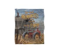 JQ Licensing Lz-Jp On The Farm Tractor Silky Touch Super Soft Throw Blanket 152 X 127 cm in White JQ Licensing White 152 X 127 cm