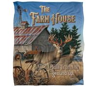 Jq Licensing Lz-Jp The Farm House Silky Deer Supersoft Blanket Multicoloured (One Size)