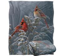 Jq Licensing - Lz Winter Cardinals Silky Touch Super Soft Throw Blanket 152 X 127 Cm