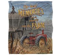 Jq Licensing Memories On The Farm Silky Tractor Supersoft Blanket Multicoloured (One Size)