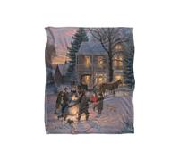 JQ Licensing Mk Laughing All The Way Silky Touch Super Soft Throw Blanket 152 X 127 cm in White JQ Licensing White 152 X 127 cm