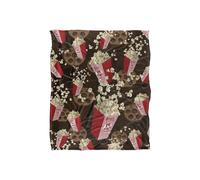 JQ Licensing Rle Popcorn Pattern Silky Touch Super Soft Throw Blanket 152 X 127 cm in White JQ Licensing White 152 X 127 cm