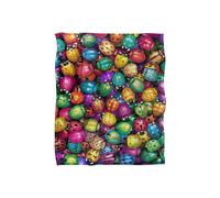 JQ Licensing Royce Mcclure Beetlemania Colorful Beetle Pattern Silky Touch Super Soft Throw Blanket 152 X 127 cm in White JQ Licensing White 152 X 127 cm