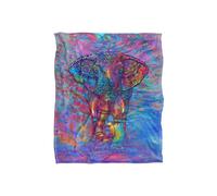 JQ Licensing Royce Mcclure Bohemian Elephant Silky Touch Super Soft Throw Blanket 152 X 127 cm in White JQ Licensing White 152 X 127 cm