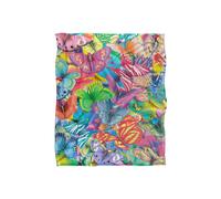 JQ Licensing Royce Mcclure Butterfly Magic Colorful Pattern Silky Touch Super Soft Throw Blanket 152 X 127 cm in White JQ Licensing White 152 X 127 cm
