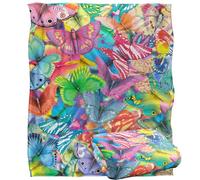 Jq Licensing - Royce Mcclure Butterfly Magic Colorful Pattern Silky Touch Super Soft Throw Blanket 152 X 127 Cm