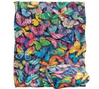 Jq Licensing - Royce Mcclure Butterfly Magic Pattern Silky Touch Super Soft Throw Blanket 152 X 127 Cm